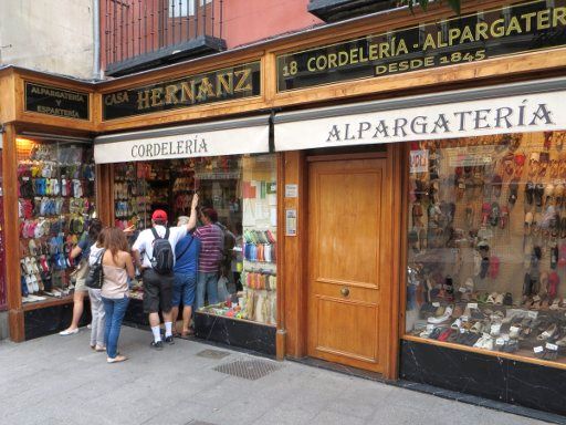 Einkaufsmöglichkeiten, Madrid, Spanien, Casa Hernanz Cordelería und Alpargatería