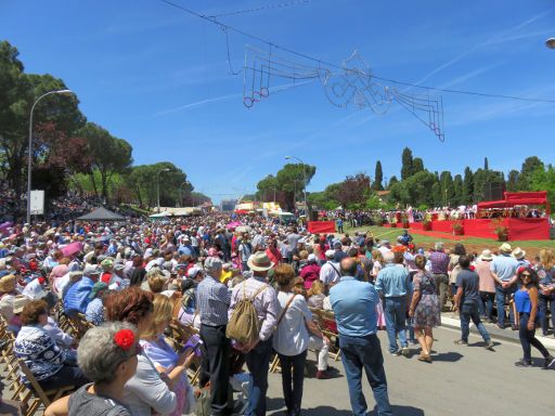 Feiertag San Isidro, Madrid, Spanien, Bühne am Paseo de la Ermita del Santo