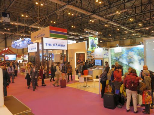 Fitur 2018 International Tourism Trade Fair, Madrid, Spanien, Stand von Gambia