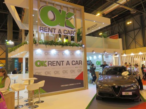 Fitur 2018 International Tourism Trade Fair, Madrid, Spanien, Autovermietung OK Rent a Car