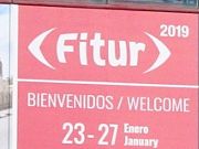 Fitur 2018 International Tourism Trade Fair, Madrid, Spanien, Haupteingang im Süden in der Nähe der Metro Station