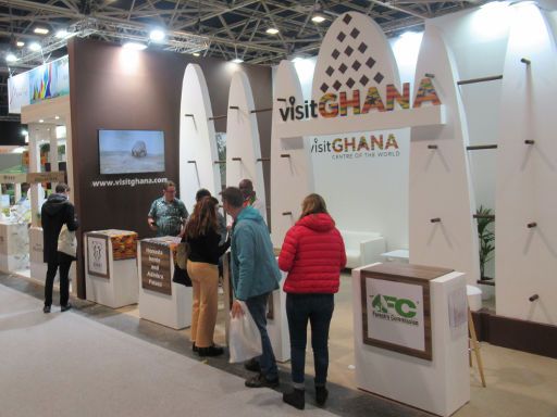 Fitur 2024 International Tourism Trade Fair, Madrid, Spanien, Stand von Ghana