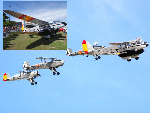 Fundación Infante de Orleans, Museo de aviones históricos en vuelo, Madrid, Spanien, de Havilland DH89 Dragon Rapide Baujahr 1934