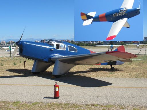 Fundación Infante de Orleans, Museo de aviones históricos en vuelo, Madrid, Spanien, Miles falcon Six m 3.C 1935