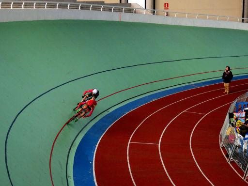 Copa de España, Cliclismo en Pista 2018, Galapagar, Madrid, Spanien, Steilkurve