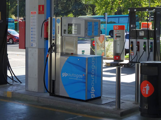 galp, Autogas LPG, GLP Tankstelle, Madrid, Spanien, galp autogas LPG / GLP liquefied petroleum gas Zapfsäule