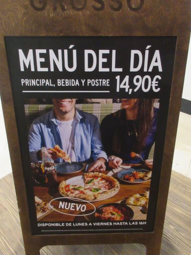 GROSSO NAPOLETANO®  Pizzeria, Madrid, Spanien, Men&uacute; del D&iacute;a 14,90 &euro; im M&auml;rz 2026