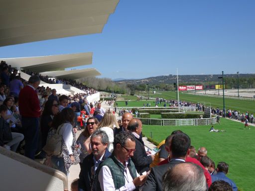Hipódromo de la Zarzuela, Pferderennen, Madrid, Spanien, Tribüne