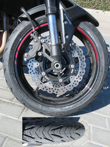 Iber Neumáticos, Madrid, Spanien, Michelin Road 5 120/70 ZR17 M/C (58W)