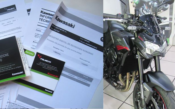 Kawasaki Palmeto® Motor, Madrid, Spanien, Übernahme Z 900 mit 85 kW Ende Mai 2020