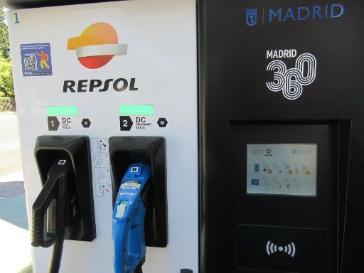 Ladestationen Elektrofahrzeuge, Madrid, Spanien, Repsol, Ladesäule, Calle Alcalá 510, 28027 Madrid