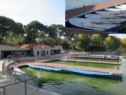 Lago de la Casa de Campo, Madrid, Spanien, Ruderboot Verleih