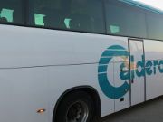 Lara Autoescuela, Fahrübungen mit Bus im Straßenverkehr, Madrid, Spanien, IVECO Fahrschulbus mit 8 Gang Schaltung