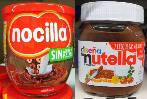 Schokoladen Brotaufstrich, nocilla® und nutella®