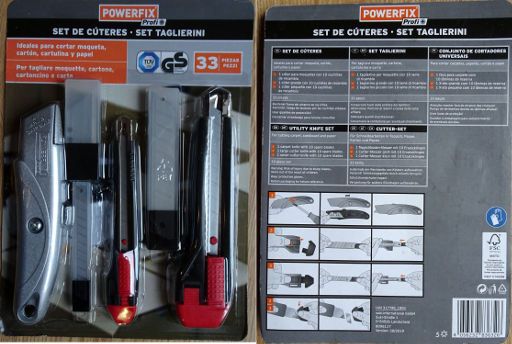 Lidl España, Madrid, Spanien, Powerfix® Cutter-Set im Oktober 2019 für 3,99 €