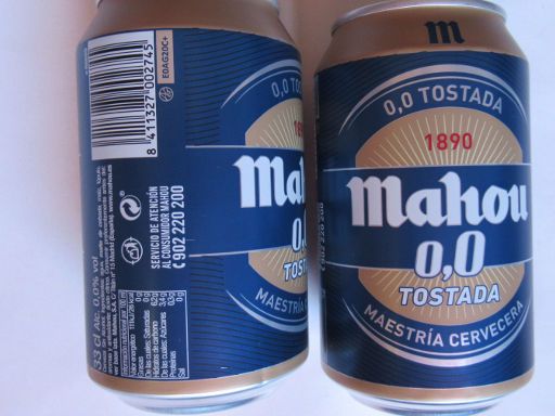 Lidl España, Madrid, Spanien, Mahou alkoholfreies Bier 0,33 Liter im September 2020 für 0,63 €