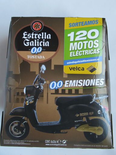 Lidl España, Madrid, Spanien, Estrella Galicia alkoholfreies Dunkelbier 6 × 0,25 Liter im Juni 2021 für 3,99 €