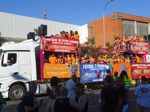 mado19 madrid orgullo 2019, Madrid, Spanien, Frauenfußball