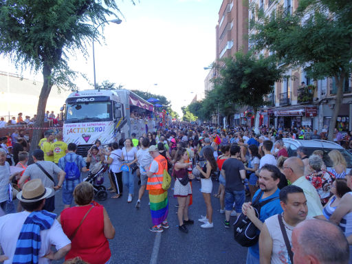 mado19 madrid orgullo 2019, Madrid, Spanien, Calle de Méndez Álvaro