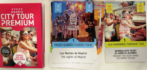 Madrid City Tour Premium, Busrundfahrt, Madrid, Spanien, Paket mit Gutscheinen für Busfahrt, Rundgänge, Tapas