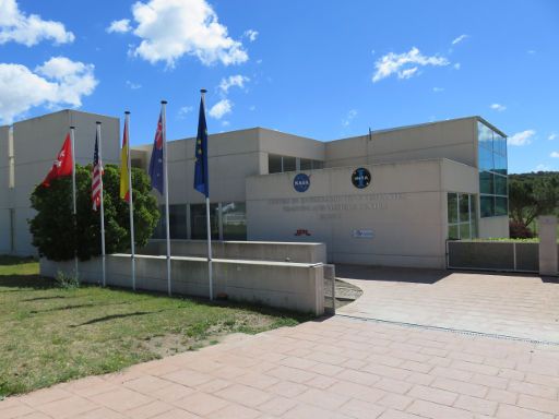 Madrid Deep Space Communications Complex NASA, Madrid Spanien, Eingang Besucherzentrum