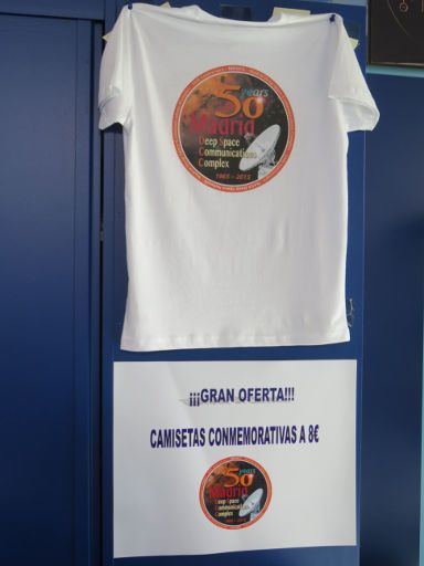 Madrid Deep Space Communications Complex NASA, Madrid Spanien, Andenken T-Shirt 50 years Madrid Deep Space Communications Complex