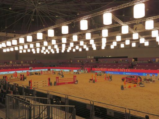 Madrid Horse Week 2017, Madrid, Spanien, Reitplatz in der Halle 12