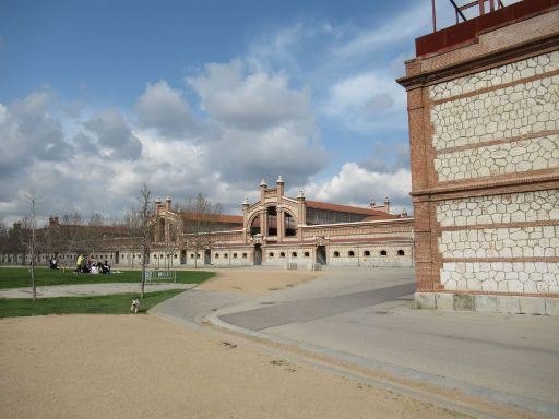 Matadero Madrid, Madrid, Spanien, Eingang vom Park Madrid Rio