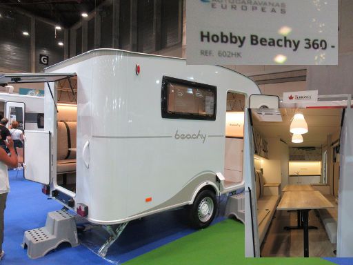 MECC Madrid Expo Camper & Caravan 2022, Madrid, Spanien, Hobby Beachy 360