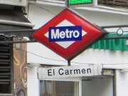 Metro, Madrid, Spanien, Linie 5 Station El Carmen