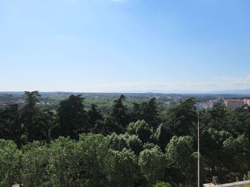 Mirador de la Cornisa del Palacio Real, Madrid, Spanien, Ausblick nach rechts