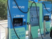 moeve, Ladesäulen, Elektrofahrzeuge, Madrid, Spanien, Moeve Station am Glorieta de Yucatan s/n, 28042 Madrid