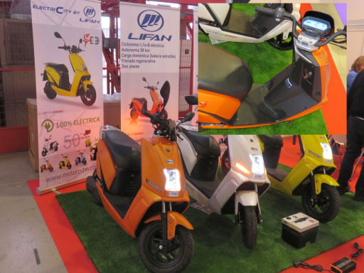 MotoMadrid 2018, Madrid, Spanien, Lifan E3 Elektro Scooter