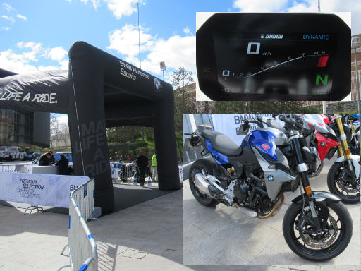 Motorama Madrid Salón Comercial de la Motocicleta 2020, Madrid, Spanien, BMW Probefahrten F 900 R