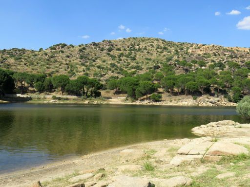 Motorrad Tour Madrid - Puerto de la cruz verde, Spanien, Ende vom Stausee San Juan