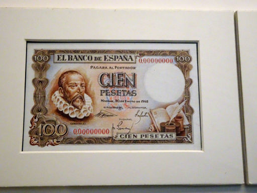 Museo Casa de la Moneda, Madrid Spanien, 100 Peseten Geldschein