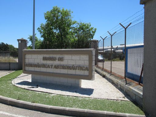 Museo de Aeronáutica y Astronáutica, Madrid, Spanien, Außenansicht Eingang, A5 Kilometer 10,7, 28024 Madrid