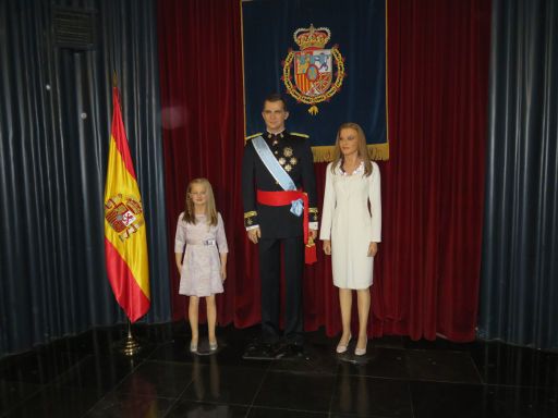Museo de Cera, Madrid, Spanien, Felipe VI und Letizia