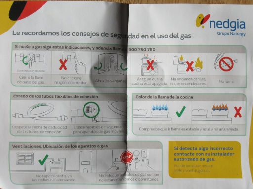 nedgia, Gas Installation- Abgasüberprüfung, Madrid, Spanien, Informationen zur Sicherheit Gasanlagen