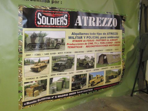 No sólo Militaria 2021, Madrid, Spanien, Soldiers Atrezzo