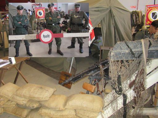 No sólo Militaria Mai 2023, Madrid, Spanien, Rekonstruktion Soldaten Deutsche Wehrmacht