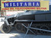 No sólo Militaria Mai 2023, Madrid, Spanien, Casa de Campo – Schützenpanzerwagen Sd.Kfz. 251 Außengelände am Pabellón de Cristal