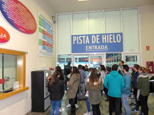 Palacio de Hielo, Eisbahn, Madrid, Spanien, Eingang zur Eisbahn