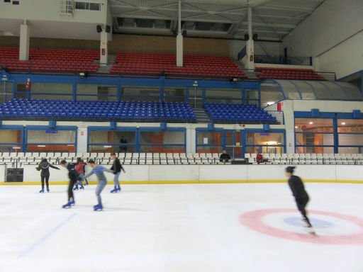 Palacio de Hielo, Eisbahn, Madrid, Spanien, Tribüne