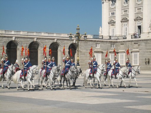 Palacio Real de Madrid, Madrid, Spanien, Reiterstaffel