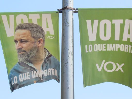 Parlamentswahl Juli 2023, Madrid, Spanien, VOX Wahlwerbung