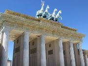 Parque Europa in Torrejón de Ardoz, Madrid, Spanien, Berlin Brandenburger Tor