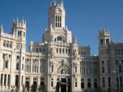 Rathaus, Palacio de Cibeles, Madrid, Spanien, Rathaus, Außenansicht, Plaza de la Cibeles 1 in 28014 Madrid