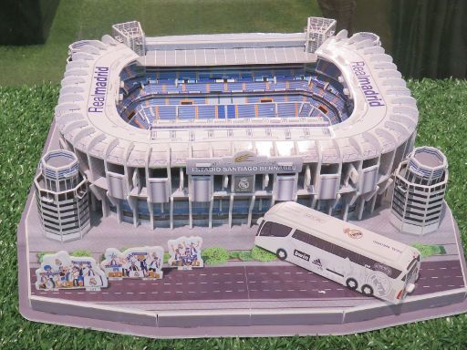 Real Madrid Tienda Bernabéu, Madrid, Spanien, Stadion Modellbau