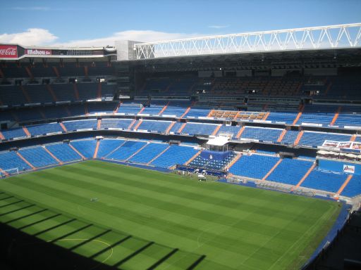 Stadion Santiago Bernabéu, Madrid, Spanien, Blick vom Sektor 612 / 614